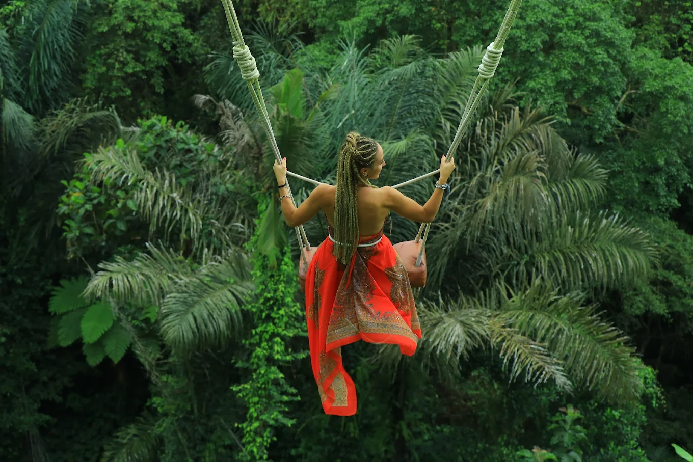 Ubud swing view